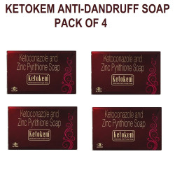 Ketokem (4 piece) Anti-Fungal Soap - (75gm Each)