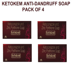 Ketokem (4 piece) Anti-Fungal Soap - (75gm Each)