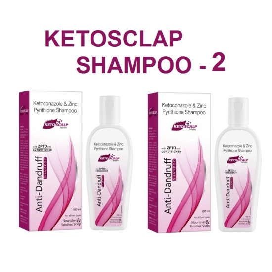 Ketoscalp Anti Dandruff Shampoo for Antifungal Infections - Pack of 2