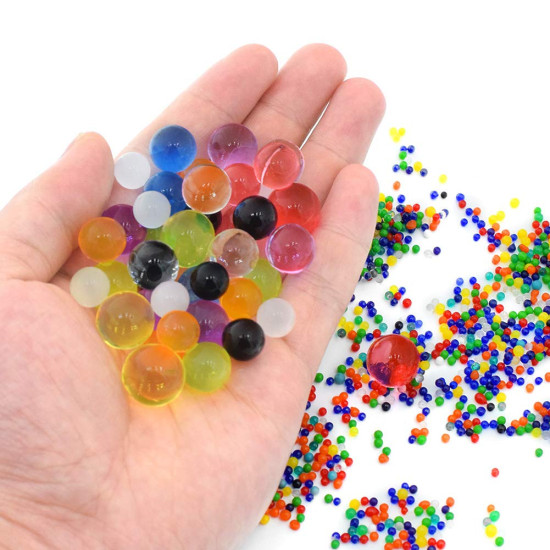 Puppet Pop It Fidget Toys, Push Pop Bubble Fidget Sensory Toy, Autism Special Needs Silicone Stress Relief Toy for Kids - 1 Piece (Random Shape) + Water Jelly Water Balls Rubber Jelly Beads -  500 Pieces | 1 Pop It + 500 Water Balls | Combo of 2