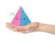 Pyramid 3x3x3 Triangle Cube 3x3 High Speed Stickerless Puzzle Cube Game Toy, Multicolor