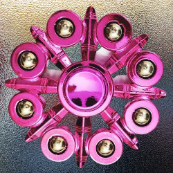 High speed Metal Finish Fidget Spinner (Spinar) for kids & Adults Random Design & Colour - Pack of 1