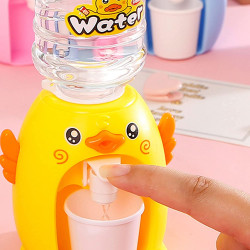 Small Cute Multicolor Duck Water Dispenser with Multicolor Clay Art Clay Creative Small Water Machine Funny Water Toy for Kids Set of 1
