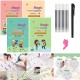 Sank Magic Practice Copybook (4 Books,10 Refill), Number Tracing Book for Preschoolers with Pen, Magic Calligraphy Copybook Set Practical Reusable Writing Tool Simple Hand Lettering Sank Magic Practice Copybook (4 Books,10 Refill), Number Tracing Book for Preschoolers with Pen, Magic Calligraphy Copybook Set Practical Reusable Writing Tool Simple Hand Lettering