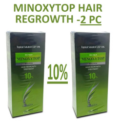 Bio Aqua Minoxytop 10% for Hair Regrowth and Stop Hair-fall | Minky Top Mintop Min Top Minoxidil Solution | Hair Serum- Pack of 2