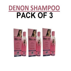 Denon Shampoo (100ML) for Anti-Dandruff | Shining Hair | Strong Hair | Enriched With Milk Protein | Danon - Pack of 3