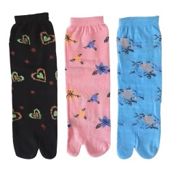 Cotton Ankle Length Printed Colorful Thumb Socks For Women and Girls | Socks Combo | Multicolor | Free size | Pack of 5 Pair