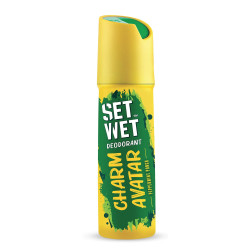 SET WET Deodorant For Men Charm Avatar Peppermint Punch, 150ml (GREEN) - Pack of 1