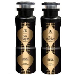 AROCHEM Aro Magnet Body Spray for Unisex, 200ml - 2 Piece