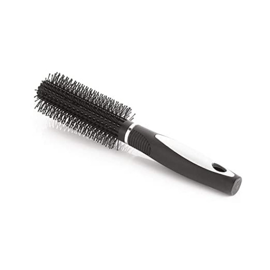 Round Rolling Curling Roller Comb Hair Brush With Soft Bristles For Men And Women (Random Color) - Pack of 2