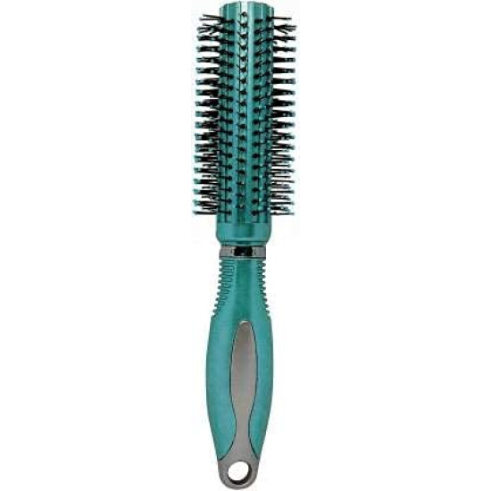 Round Rolling Curling Roller Comb Hair Brush With Soft Bristles For Men And Women (Random Color) - Pack of 2