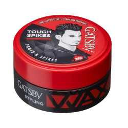 Gatsby Hair Styling Wax - Power & Spikes 75gm | For Tough & Spiky Hairstyle | Strong Hold, Volumizing Finish, Non Sticky, Anytime Re-Stylable & Easy Wash Off | Natural Shine Effect | Hair Wax For Men