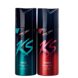 KS Kama Sutra SPARK + URGE Deo Spray for Unisex, 150 ml - Pack of 2