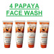 SkinShine Papaya Fairness Facewash Gel | Skin Shine Papita Face Wash | For Fair and Glowing and Tan-free Skin | Pack Of 4