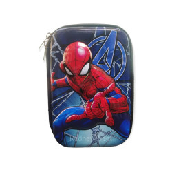 PREMIUM Jumbo Size Eva Pencil Box Multi-function Zipper Opening with Compartments for Kids | Spiderman (MAKDI Man) - Random Super Hero