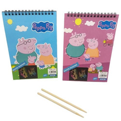 Rainbow Scratch Note Book Paper Magic Doodle Note Pad For Kids, Arts & Crafts Painting Sketching With Wooden Pencil | For Birthday Return Gifts For Kids Children Girls, Boys| SIZE-A6 | Multicolor - Set of 2