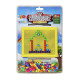 DIY Mushroom Nail Platter Pegboard Game for Kids | Knobs & Block Jigsaw Puzzle | Pack of 200+ Plastic Nails Block | Imagination & Creativity | Pack of 1 (Random Colour) 