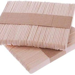 Wooden Craft Stick Premium Natural Wooden Piece Ice Cream Sticks| Popsicle Sticks - Pack of 100