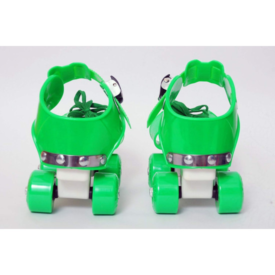 Super Quality Adjustable Quad Roller Skates Inline Skates Suitable for Age Group 6 to 12 Years | UK 4 to 8 Size | Random Color