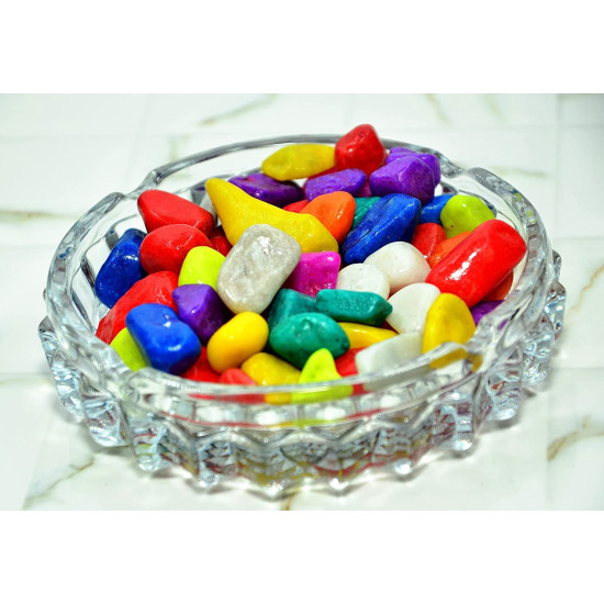 Multi-Color Mixed Decorative Stones & Pebbles Colour| For Garden Vase Fillers Fish Aquarium Table Decor Fountain Decoration