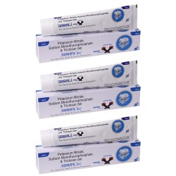 Pil Sensopil Gel Whitening Toothpaste With Clove Oil & Dual Action Formula | For Sensitive Teeth & Cavity Prevention  (100g Each) - Pack of 3