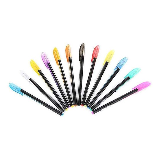 Set of 24 Neon Gel Pens consisting Fluorescent, Metallic, Glitter, and Pastel colour pens For DIY Art & Crafts (Sketching, Drawing & Painting Purpose) Set of 24 Neon Gel Pens consisting Fluorescent, Metallic, Glitter, and Pastel colour pens For DIY Art & Crafts (Sketching, Drawing & Painting Purpose)