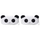 Cute Panda Faux Fur Pencil Pouch Stationery Organiser (Random Design) - Pack of 2