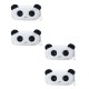 Cute Panda Faux Fur Pencil Pouch Stationery Organiser (Random Design) - Pack of 4