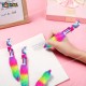 Unicorn Fur Pen (6 in one) retractable roller ball pen with multicolor feather Unicorn stylish pen for girls and boys, best for return gifts for kids & for School supplies students - PACK OF 1