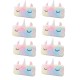 Unicorn Fur Pouch | Stationery Pencil Pouch for Girls | Storage Bag Travel Pouch for School Pouch for Students (Random Color) - Pack of 8