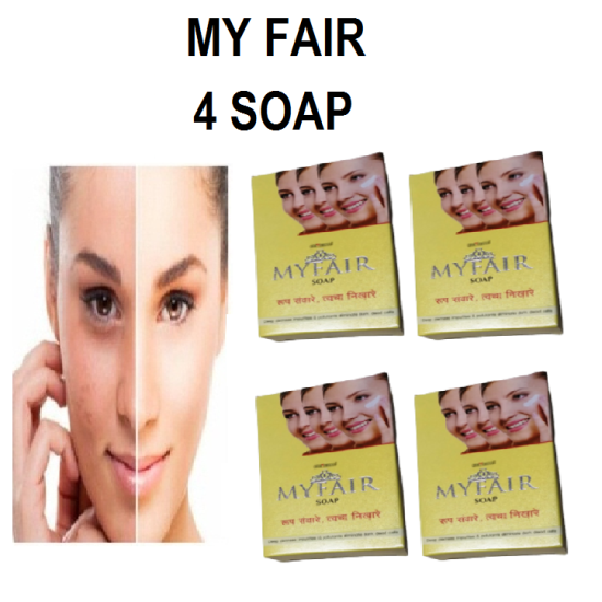 My Fair 4 SOAP for Fairness, Skin Glow & Fairness, Removes Scars (Set of 4)