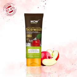 WOW Skin Science Apple Cider Vinegar Foaming Face Wash | Deep Cleansing | For Oily Skin | Fresh, Clear Skin | For Acne & Pimples | Paraben & Sulphates Free| Face Wash for Women & Men | 100 ml -PACK OF 1