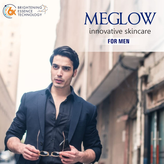 Meglow Premium Face Cream for Men 50g -Brightening Essence Technology Mild Aloe Vera Fragrance|SPF 15|Paraben Free|with Vitamin E, Aloevera & Cucumber Extracts Helps to Brightening & Moisturize Skin - PACK OF 1