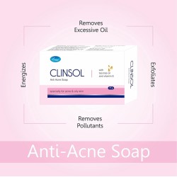 Clinsol (Combo of 3) Charcoal Face Wash + Soap + Gel for Fair and Acne Free Skin