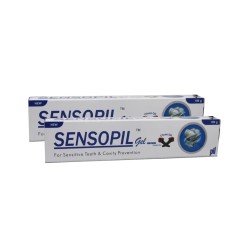 Pil Sensopil Gel Whitening Toothpaste With Clove Oil & Dual Action Formula | For Sensitive Teeth & Cavity Prevention  (100g Each) - Pack of 2