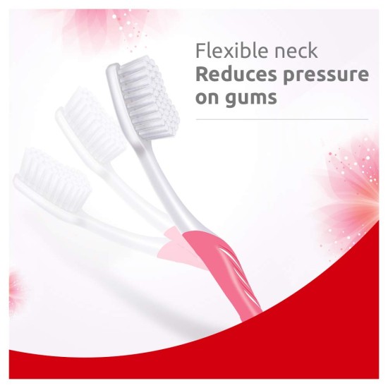Colgate Gentle Sensitive Soft Bristles Manual Toothbrush for Adults - 4 Pcs, Multicolor