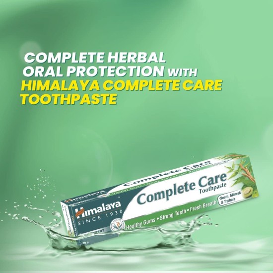 Himalaya Complete Care Toothpaste (150gm) | For Healthy Gums & Strong Teeth | With Neem, Miswak & Triphala - Pack of 2 Himalaya Complete Care Toothpaste (150gm) | For Healthy Gums & Strong Teeth | With Neem, Miswak & Triphala - Pack of 2