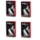 ManForce Wild Condoms -Strawberry Flavored 3in1 (Ribbed, Contoured & Dotted) -10 Piece in a Pack - Pack of 4