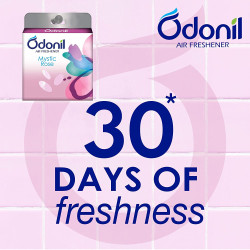 Odonil Bathroom Air Freshener Blocks Mixed Fragrances - 192g (48g*4) | Mixed Fragrances: Jamine, Lavender, Orchid, Rose| Long Lasting Fragrance