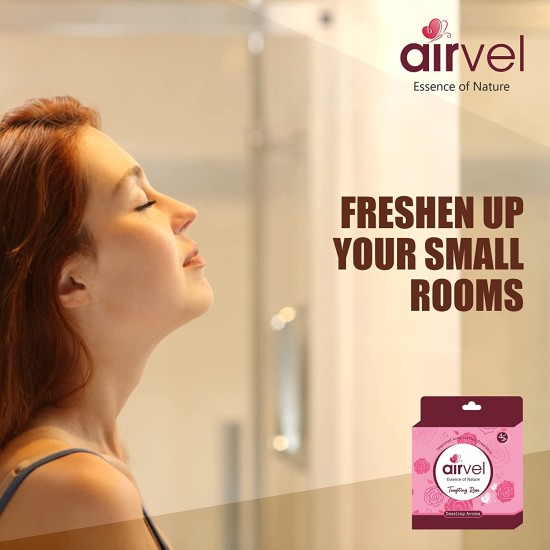 Airvel Bathroom Air freshener Blocks Combo (Rose, Jasmine, Sandal and Lavender Fragrance) (75gm Each) with Amazing Fragrance For Bathroom || Toilet Freshness ||Helps to Remove Bad Odour,Smell | Can be Use office & home - COMBO OF 4