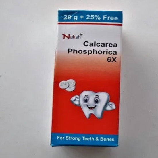 Naksh Calcarea Phos 6x - Calcium Teething Tablets - PACK OF 2