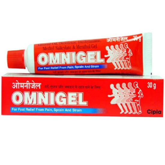 Omnigel For Fast Relief From Joints, Pain, Sprain And Strain (30g each)- Pack of 2
