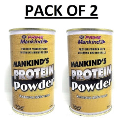Mankind Protein Powder with Vitamins & Minerals - (200g) (Chocolate Flavour) | For Men & Women | Protin X Body Muscle Weight Gain - PACK OF 2