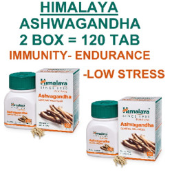 Himalaya Ashvagandha - General Wellness Tablets, 60 Tablets | Stress Relief | Rejuvenates Mind & Body - PACK OF 2