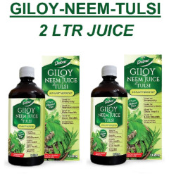 Dabur Giloy Neem Tulsi Juice: Benefit of 3-in-1 Immunity Boosters with the power of Giloy, Neem and Tulsi|Pure, Natural and 100% Ayurvedic Juice -2 LTR