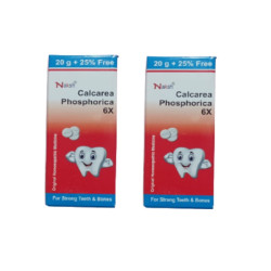 Naksh Calcarea Phos 6x - Calcium Teething Tablets - PACK OF 2