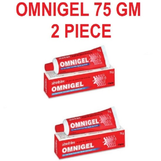 Omnigel For Fast Relief From Joints, Pain, Sprain And Strain (75g each)- Pack of 2