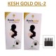 KeshGold Ayurvedic Hair Oil (2 x 120 = 240 ml) | For Hair Fall Control and Hair Growth With Oiling Comb | Pack of 2 | Kesh Gold King for Hair Care