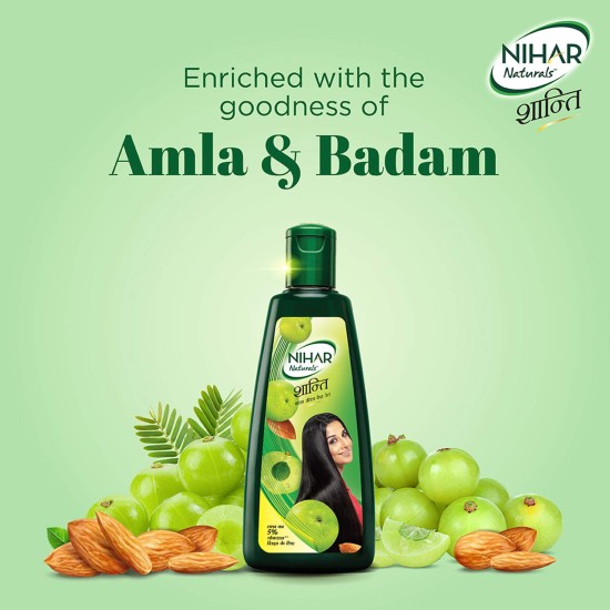 Nihar Shanti Amla Badam Hair Oil, 500 ml