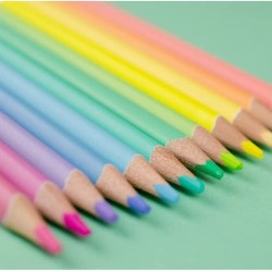 Premium Unicorn Theme Pastel Color Pencils | Set Of 12 Shades | Attractive Colors For Kids & Girls | Fine Tip | Strong Nib | Ideal For Kids Return Gifts